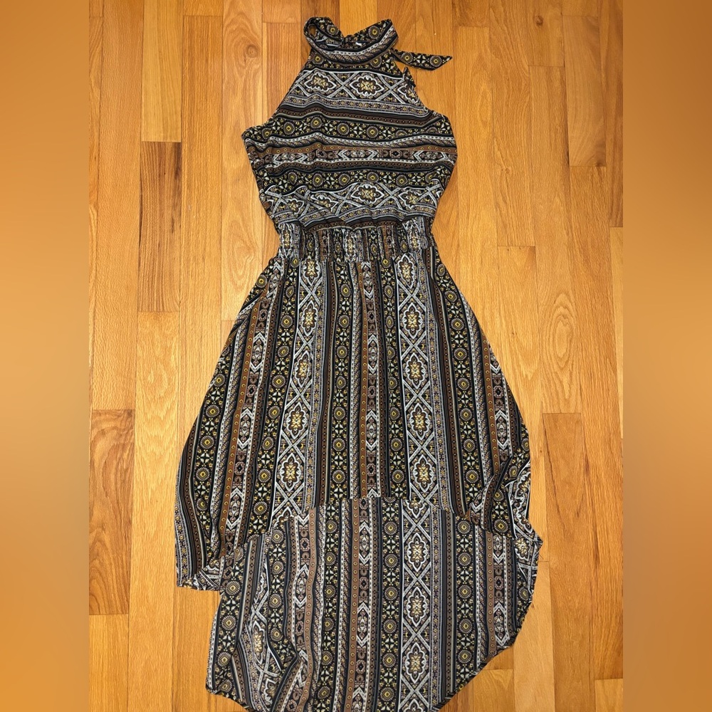Tribal Boho High-Low Boutique Dress